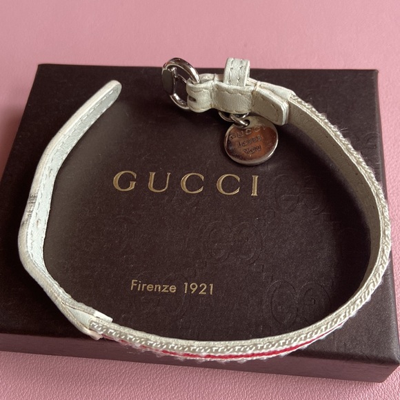 Pre-owned Gucci Loves You Red & White Leather Limited Edition - Picture 7 of 8